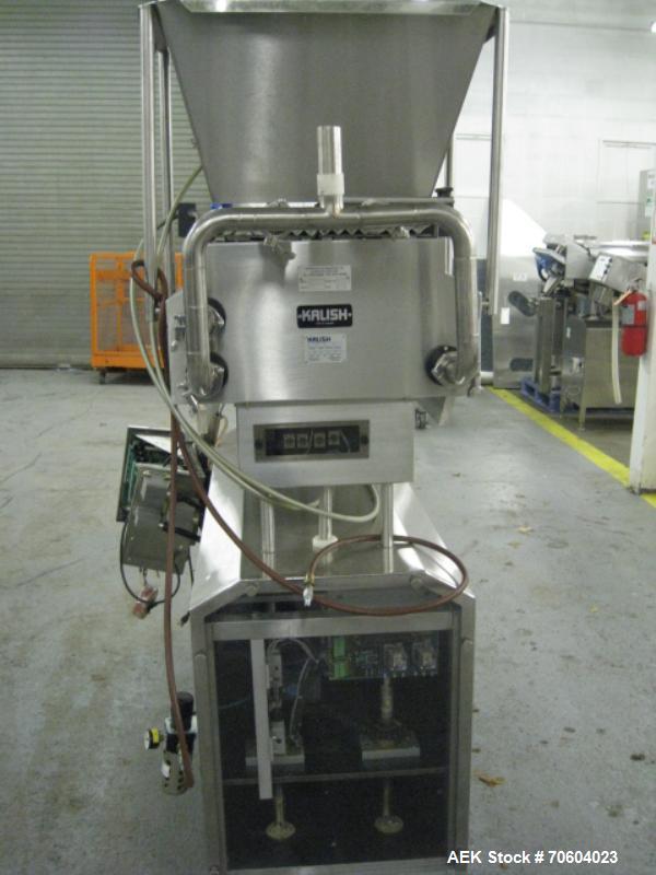Used Kalish Swiftpack Model SPC 8PD Electronic Tablet Counter.  Unit has 8 tracks, dual discharge and is a three tray design.  Set up for pin indexing, serial# M784.