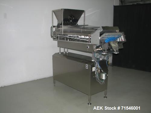 Used Kalish (DT Kalish or IMA) Swiftpack Model SPC8PD Electronic Tablet Counter. Two tray system with 16 channels and bulk supply hopper, stainless steel construction, 16 lane, two step, feed hopper,...