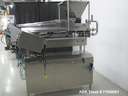 Used Kalish (DT Kalish or IMA) Swiftpack Model SPC8PD Electronic Tablet Counter. Two tray system with 16 channels and bulk supply hopper, stainless steel construction, 16 lane, two step, feed hopper,...