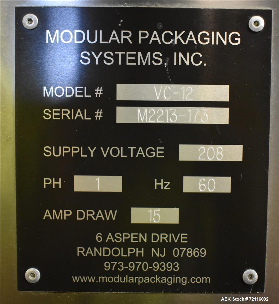 Used Modular Tablet Counter, Model VC-12.Dual Lane Twin Head Track Counter