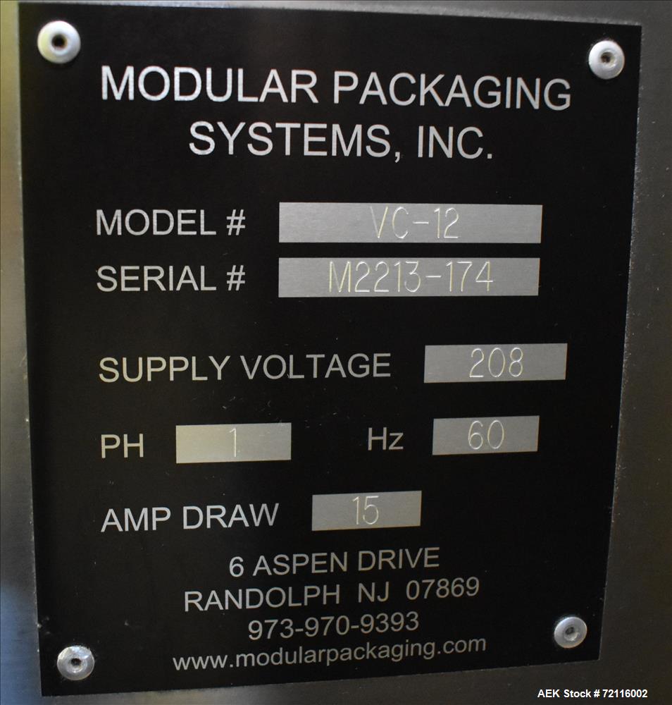Used Modular Tablet Counter, Model VC-12.Dual Lane Twin Head Track Counter