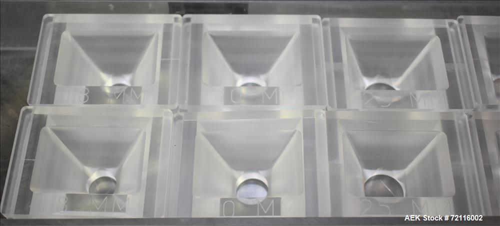 Used Modular Tablet Counter, Model VC-12.Dual Lane Twin Head Track Counter