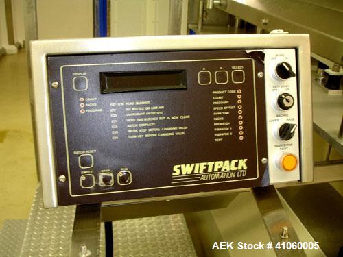 Used Kalish- Swiftpack Lane Counter, Model SPC16P, stainless steel construction. 16 lane, two stage, on adjustable height base with controls, serial 
#M502.