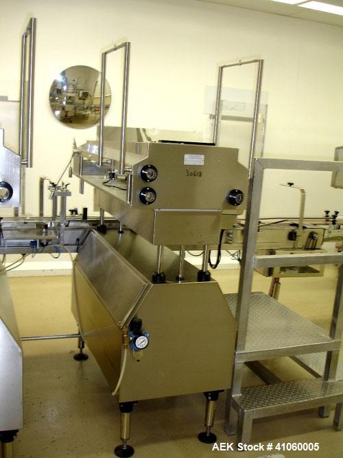Used Kalish- Swiftpack Lane Counter, Model SPC16P, stainless steel construction. 16 lane, two stage, on adjustable height base with controls, serial 
#M502.