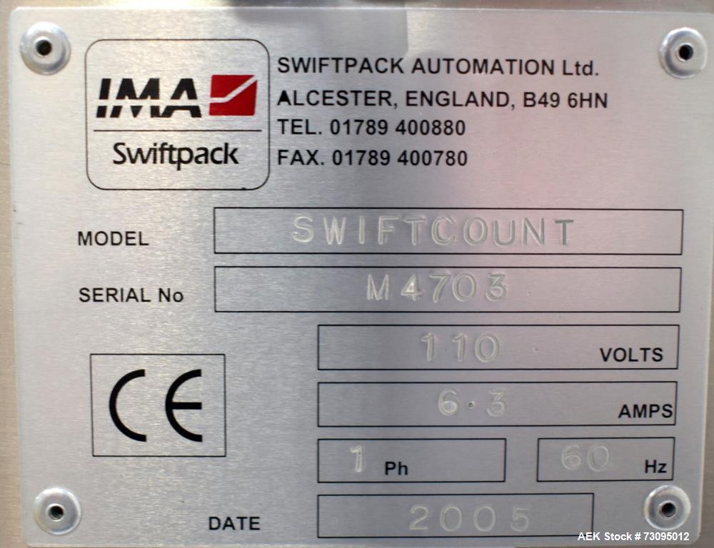 Used IMA SwiftPack SwiftCount Tablet Counter – High-Precision & Versatile