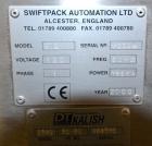 Used Kalish Swiftpack Model SV2 Electronic Tablet Counter Packaging Line