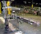Used King Model TC8 Electronic Tablet Counter. Capable of speeds up to 60 bottles per minute depending on count and container size. Has two trays with 8 channels, pin indexing system and conveyor. Du...
