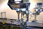Used King Model TC8 Electronic Tablet Counter. Capable of speeds up to 60 bottles per minute depending on count and container size. Has two trays with 8 channels, pin indexing system and conveyor. Du...