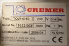 Used Cremer Electronic Track Counting Machine, Model TQW-4150