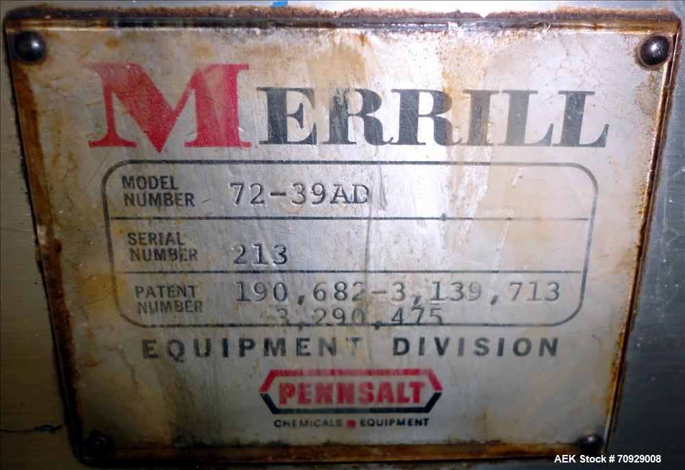 Used- Merrill Model 72-39 ADH Dual Lane Slat Counter