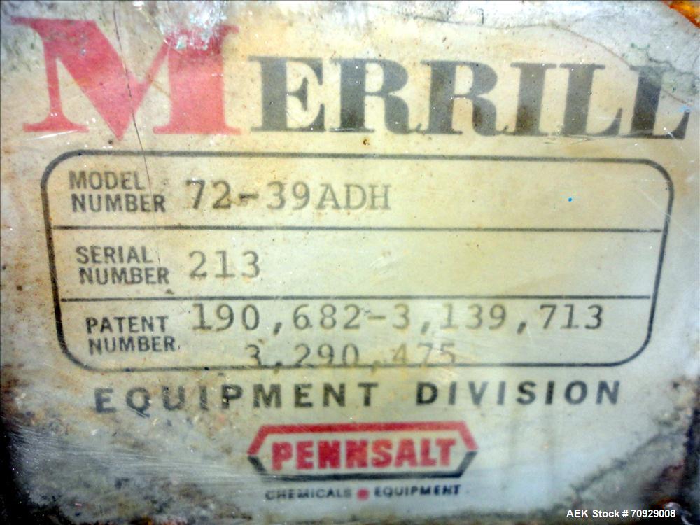 Used Merrill Model 72-39 ADH Dual Lane Slat Counter