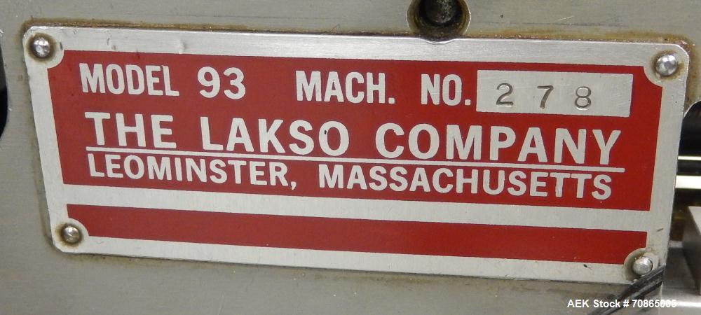 Used Lakso Reformer Slat Counter, Model 450.