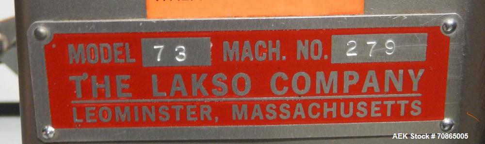 Used Lakso Reformer Slat Counter, Model 450.