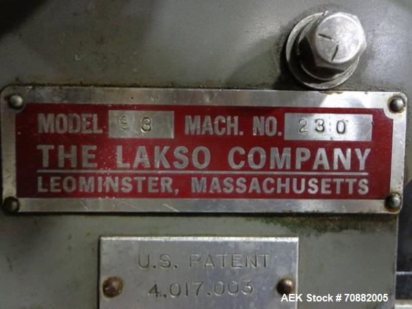 Used Lakso 990 Reformer , Model 93, High Speed Tablet Counter