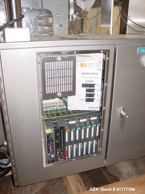 Used Lakso Reformer Slat Counter, Model990 . Capable of speeds up to 240 BPM. Single lane unit with 20' long infeed conveyor with screw feed timing. Has Allen Bradley PLC control, uses 72 slats. All ...