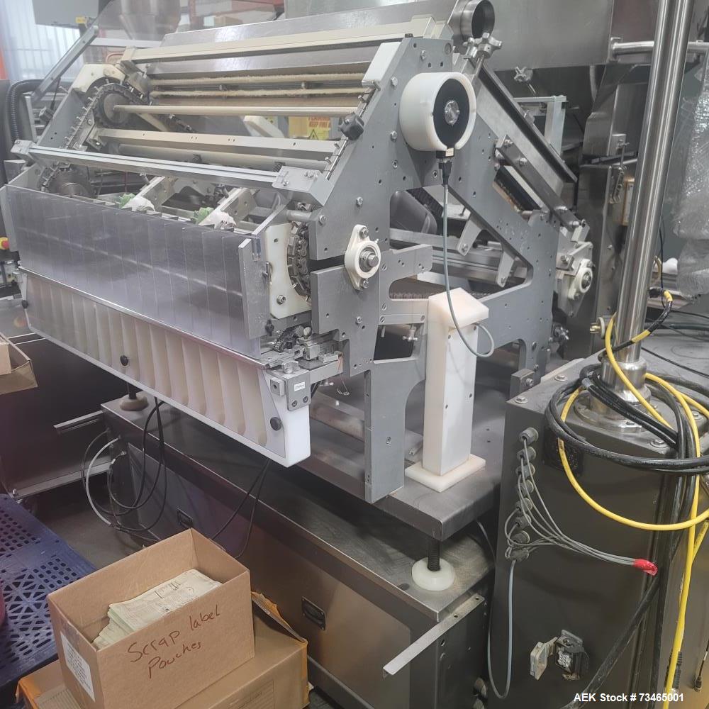 Used Lakso Model 990 Reformer Slat Counter – 240 BPM, Allen Bradley PLC, Stainless Steel, Hopper & Conveyor