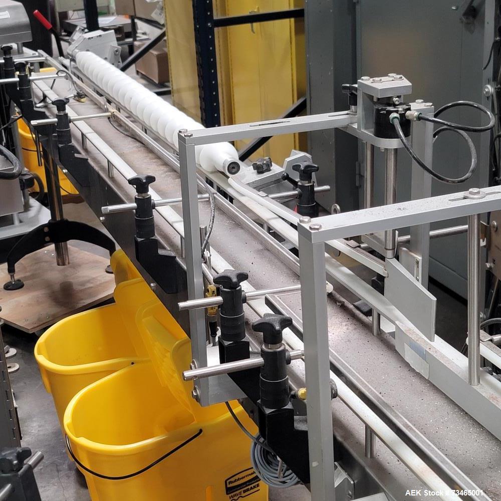 Used Lakso Model 990 Reformer Slat Counter – 240 BPM, Allen Bradley PLC, Stainless Steel, Hopper & Conveyor