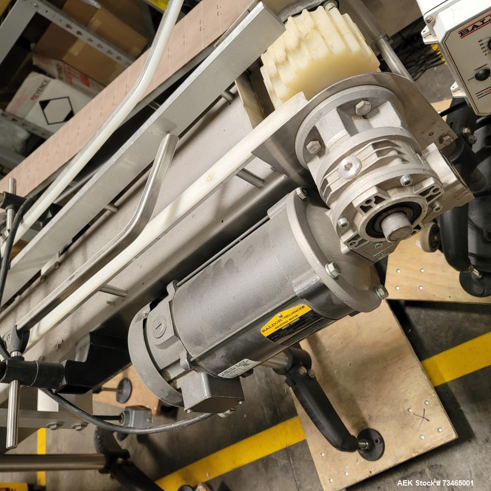 Used Lakso Model 990 Reformer Slat Counter – 240 BPM, Allen Bradley PLC, Stainless Steel, Hopper & Conveyor