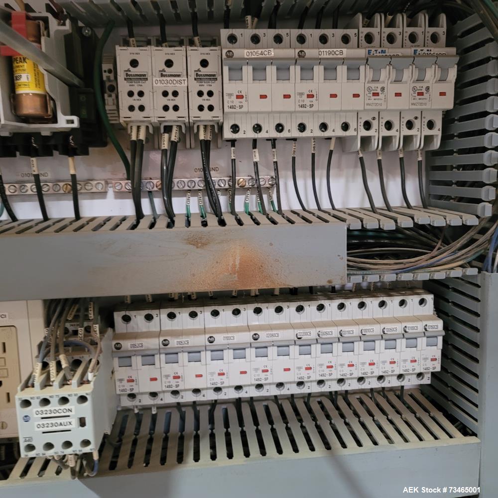 Used Lakso Model 990 Reformer Slat Counter – 240 BPM, Allen Bradley PLC, Stainless Steel, Hopper & Conveyor