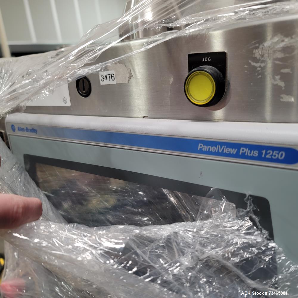 Used Lakso Model 990 Reformer Slat Counter – 240 BPM, Allen Bradley PLC, Stainless Steel, Hopper & Conveyor