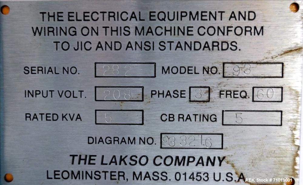 Used Lakso (IMA) Model Reformer 450 Slat Counter