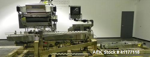Used Merrill Model 40-39ADH Dual Lane Slat Counter. Machine is rated at up to 300 (100-count bottles per minute). Machine is all stainless steel. Allen Bradley PLC controls. Dual lane screw feed syst...