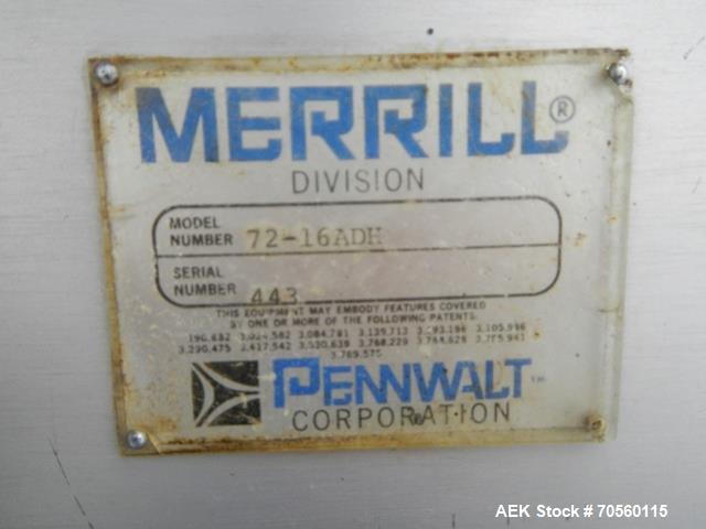 Used Merrill 72-16AD8 Slat Counter. Serial# 443/800.