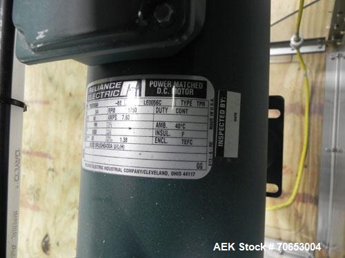 Used Merrill-Pennwalt (IMA) Model 72-16A Slat Counter capable of speeds up to 150 containers per minute. Has pin indexing system with Garvey table top indexing conveyor. Has stand alone stainless ste...