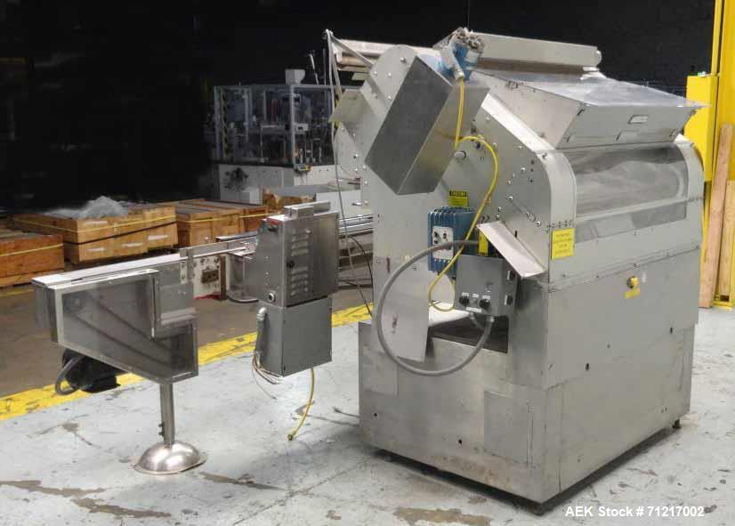 Used Merrill Dual Lane Slat Counter, Model 72-39 AD.
