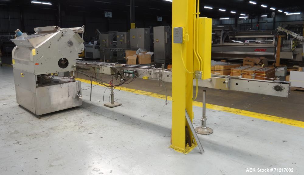 Used Merrill Dual Lane Slat Counter, Model 72-39 AD.