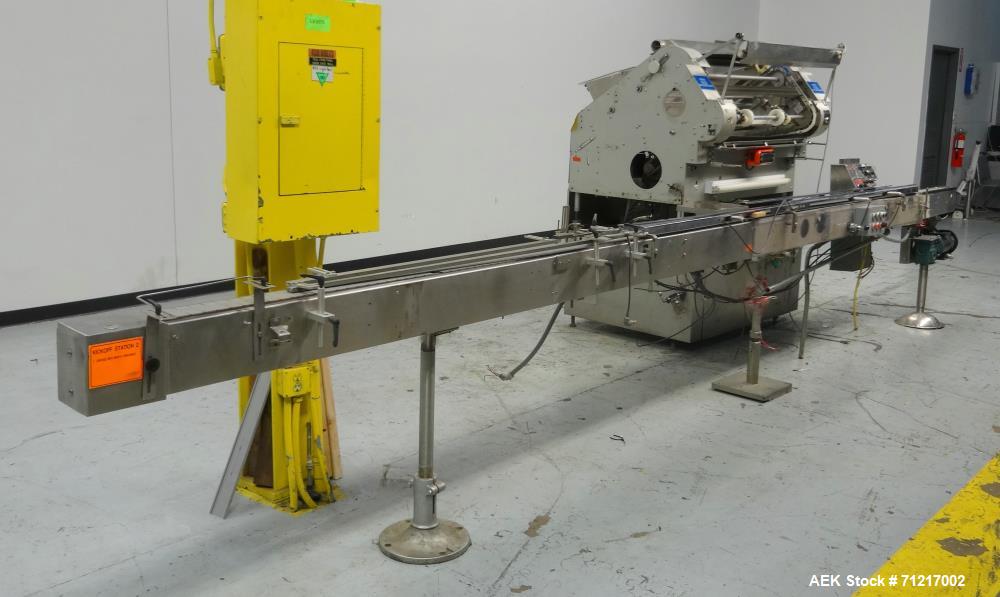 Used Merrill Dual Lane Slat Counter, Model 72-39 AD.