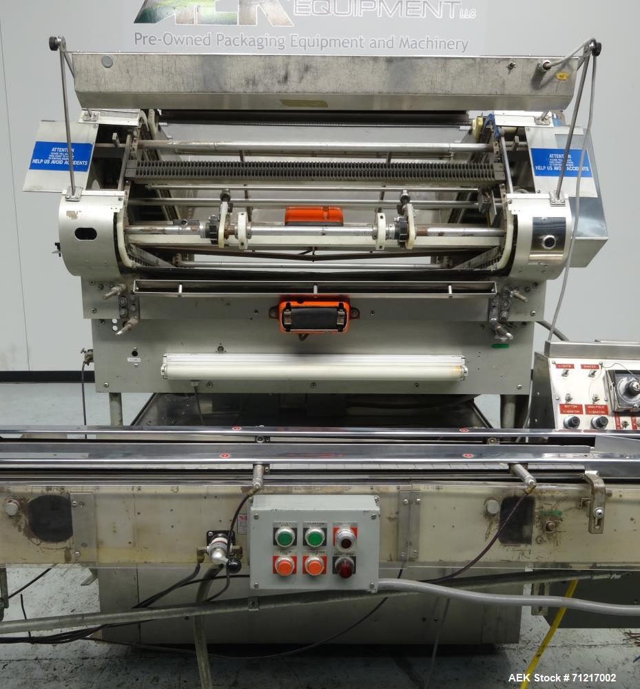 Used- Merrill Dual Lane Slat Counter, Model 72-39 AD.