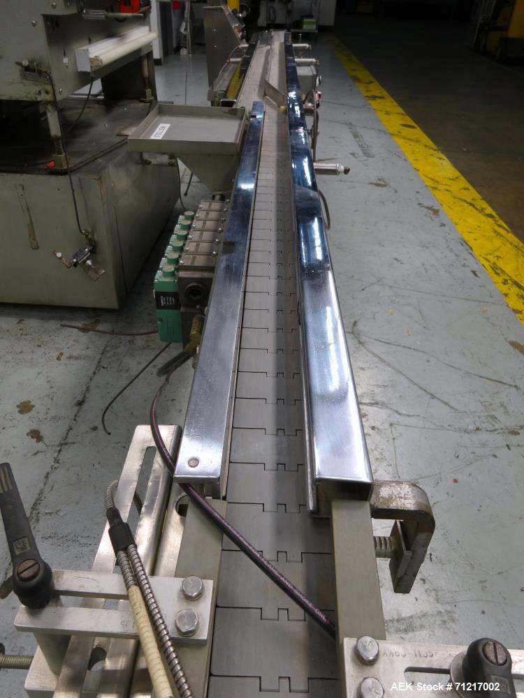 Used Merrill Dual Lane Slat Counter, Model 72-39 AD.