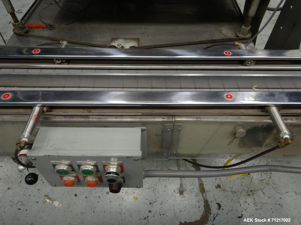 Used Merrill Dual Lane Slat Counter, Model 72-39 AD.