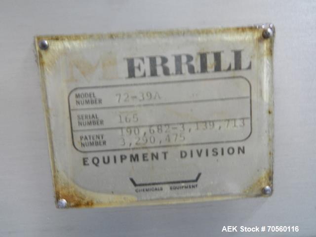 Used- Merrill 73-39A Slat Counter. Serial# 165.
