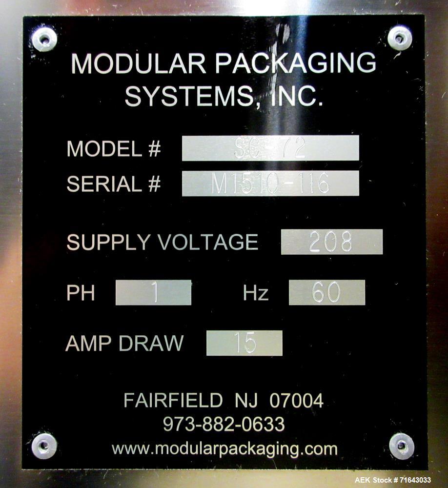 Used Modular Packaging Systems Model SC-72 Slat Counter