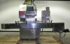 Used King SC6L Tablet or Capsule Slat Counter. Capable of speeds up to 120 bottles per minute. Has pin indexing with 4