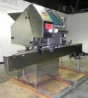 Used King SC6L Tablet or Capsule Slat Counter. Capable of speeds up to 120 bottles per minute. Has pin indexing with 4