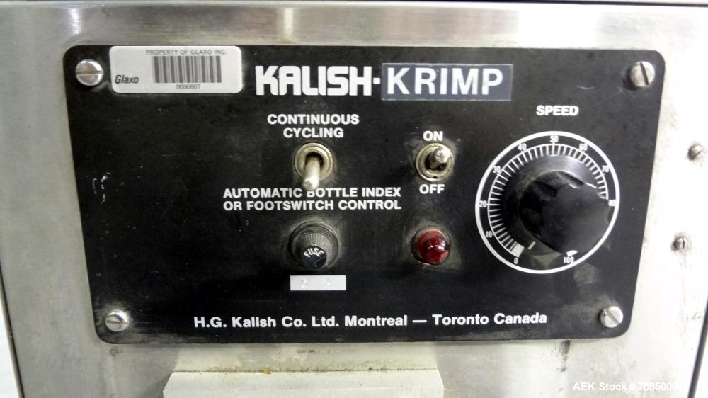 Used Kalish-Krimp 76100 Metal Tube Closer