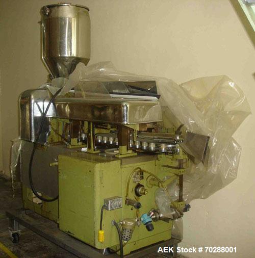 Used- Arenco GAN Metal tuber filler capable of speeds from 25 to 150 TPM. Twin piston unit will handle tubes up to 1-3/4 " D...