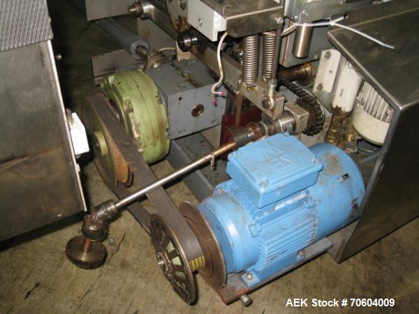 Used Norden NM2000 Metal Tube Filling Line with integrated Norden NP2000 cartoner.  Consists of NM2000 tube filler capable of speeds up to 200 tubes per minute.  Has a tube size range: diameter 10 mm...