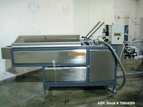 Used Norden NM2000 Metal Tube Filling Line with integrated Norden NP2000 cartoner.  Consists of NM2000 tube filler capable of speeds up to 200 tubes per minute.  Has a tube size range: diameter 10 mm...