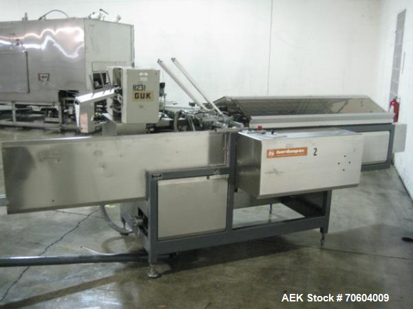 Used Norden NM2000 Metal Tube Filling Line with integrated Norden NP2000 cartoner.  Consists of NM2000 tube filler capable of speeds up to 200 tubes per minute.  Has a tube size range: diameter 10 mm...