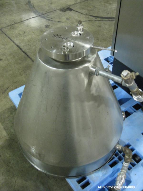 Used Norden NM2000 Metal Tube Filling Line with integrated Norden NP2000 cartoner.  Consists of NM2000 tube filler capable of speeds up to 200 tubes per minute.  Has a tube size range: diameter 10 mm...