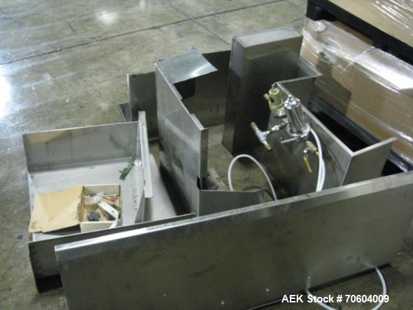 Used Norden NM2000 Metal Tube Filling Line with integrated Norden NP2000 cartoner.  Consists of NM2000 tube filler capable of speeds up to 200 tubes per minute.  Has a tube size range: diameter 10 mm...