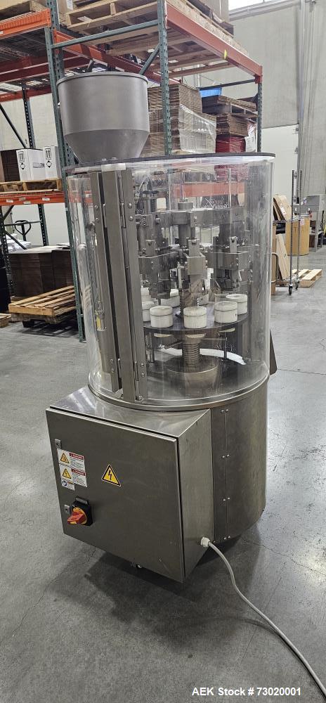 Used-Gustav Obermyer TU25 M Metal Tube Filler. Capable of speeds up to 40 Tubes per minute (depending on fill size and appli...