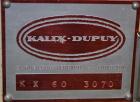 Used Kalix Automatic Metal Tube Filling Machine, Model KX-60. Capacity up to 50 tubes per minute. Maximum tube dimensions: 1-1/2