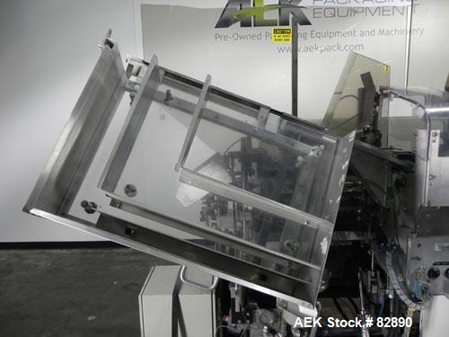 Used Arenco Model AM2000 Twin Piston Laminate Tube Filler. Currently equipped with high frequency sealer. Tubes are fed automatically through a dual tube magazine. Stations include tube cleaning, tub...