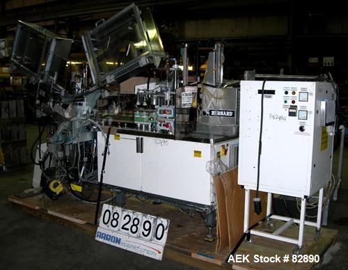 Used Arenco Model AM2000 Twin Piston Laminate Tube Filler. Currently equipped with high frequency sealer. Tubes are fed automatically through a dual tube magazine. Stations include tube cleaning, tub...