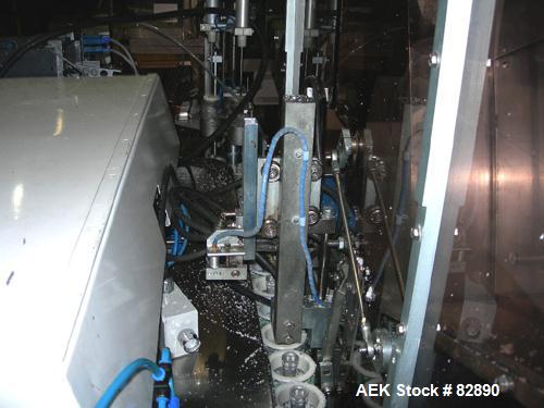 Used Arenco Model AM2000 Twin Piston Laminate Tube Filler. Currently equipped with high frequency sealer. Tubes are fed automatically through a dual tube magazine. Stations include tube cleaning, tub...
